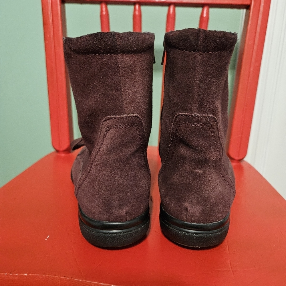 Clark's Kearns Sirena Burgundy Boots - Picture 6 of 9